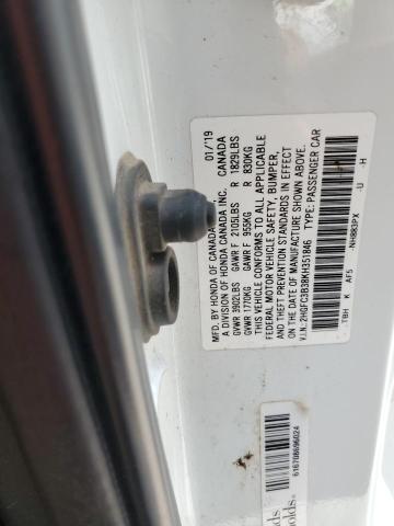 2019 HONDA CIVIC EX - 2HGFC3B38KH351846