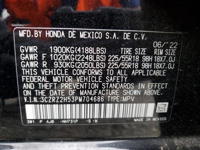 2023 HONDA HR-V SPORT 3CZRZ2H53PM704686