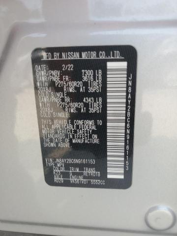 2022 NISSAN ARMADA SL JN8AY2BC6N9161153