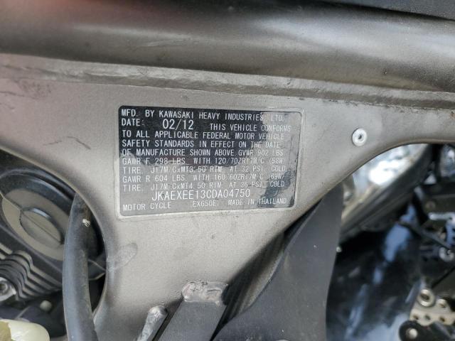 2012 KAWASAKI EX650 EC #3309769834