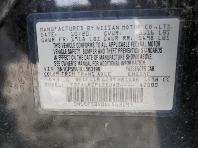 2020 NISSAN KICKS S 3N1CP5BV0LL563199