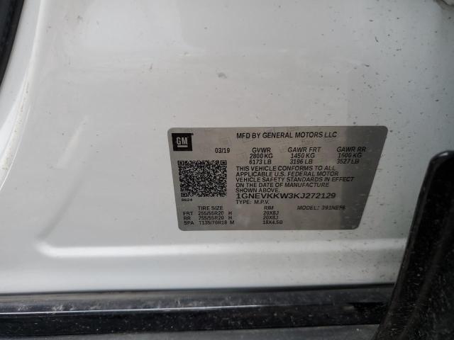 2019 CHEVROLET TRAVERSE P 1GNEVKKW3KJ272129
