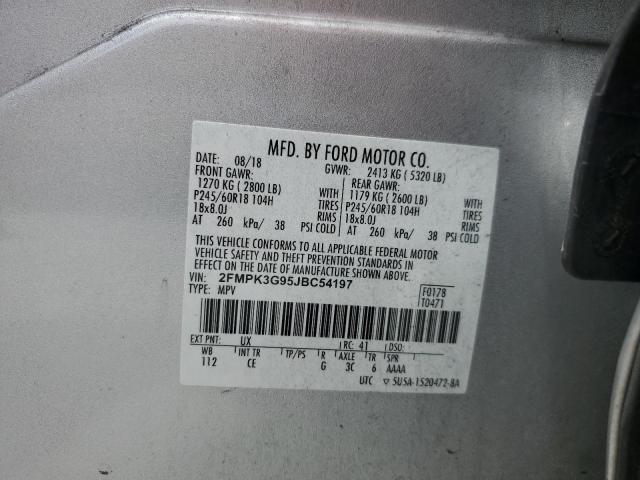 2018 FORD EDGE SE 2FMPK3G95JBC54197