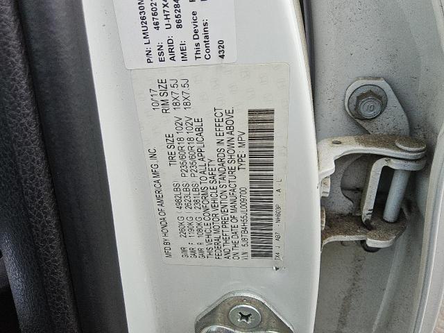 2018 ACURA RDX TECHNO 5J8TB4H55JL009700