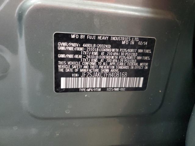 2015 SUBARU FORESTER 2 JF2SJAKC7FH408168