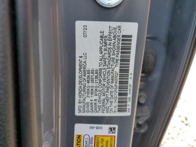 2023 HONDA ACCORD HYB 1HGCY2F62PA057027