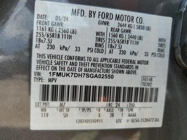 2025 FORD EXPLORER A 1FMUK7DH7SGA02550