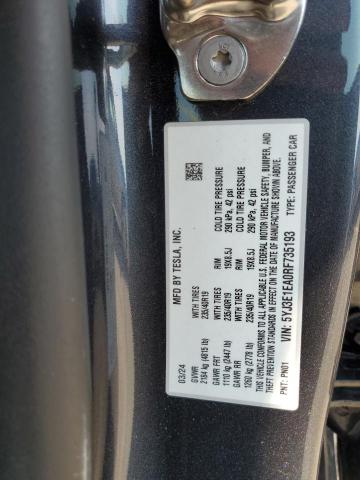 2024 TESLA MODEL 3 - 5YJ3E1EA0RF735193