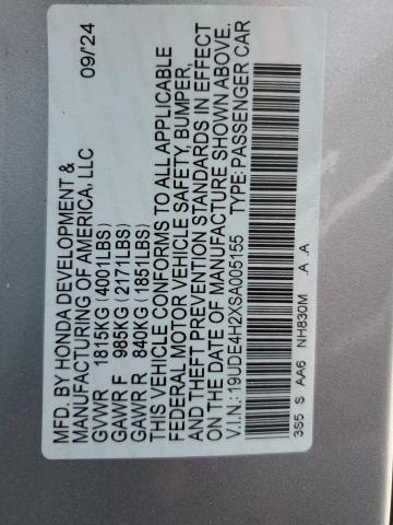 2025 ACURA INTEGRA 19UDE4H2XSA005155