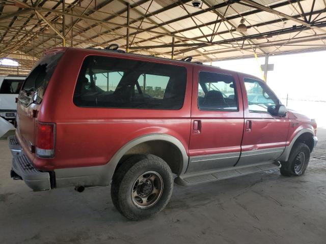 FORD EXCURSION 2000 red  gas 1FMNU43S8YEA45745 photo #4