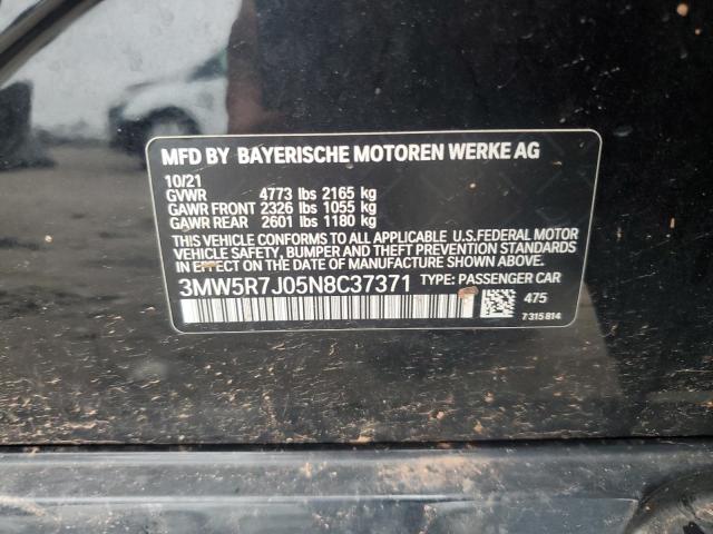 2022 BMW 330XI 3MW5R7J05N8C37371