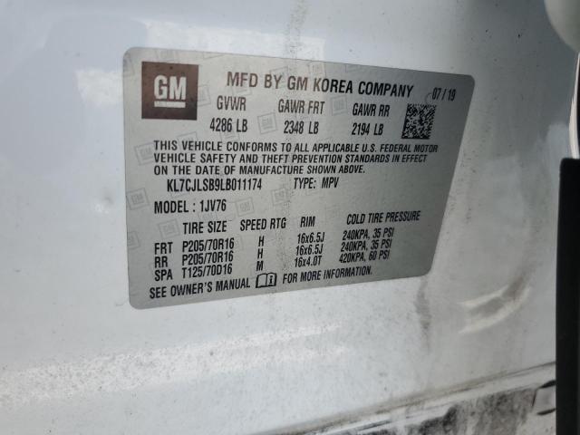 2020 CHEVROLET TRAX 1LT - KL7CJLSB9LB011174