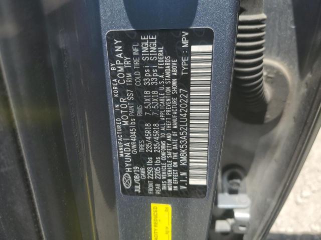 2020 HYUNDAI KONA ULTIM KM8K53A52LU420227