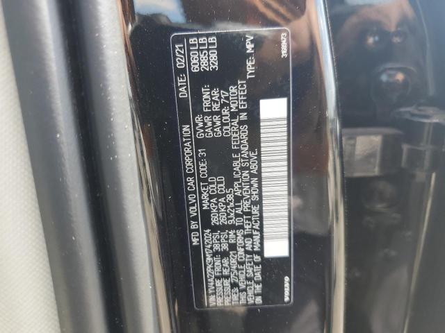 2021 VOLVO XC90 T6 MO YV4A22PK9M1742024