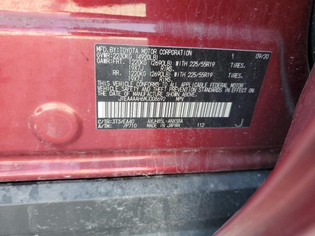 2021 TOYOTA VENZA LE - JTEAAAAH6MJ008692