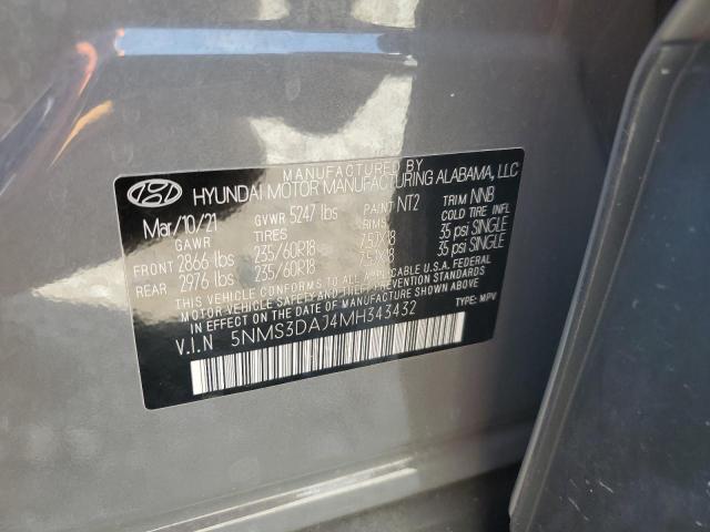 2021 HYUNDAI SANTA FE S 5NMS3DAJ4MH343432