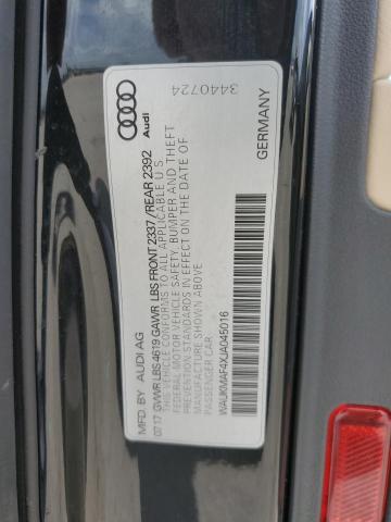 2018 AUDI A4 PREMIUM WAUKMAF4XJA045016