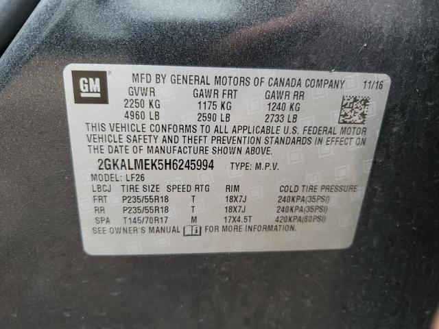 2017 GMC TERRAIN SL - 2GKALMEK5H6245994