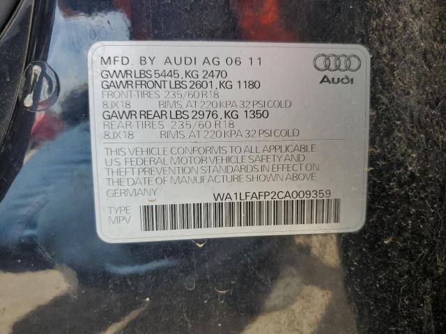 2012 AUDI Q5 PREMIUM - WA1LFAFP2CA009359