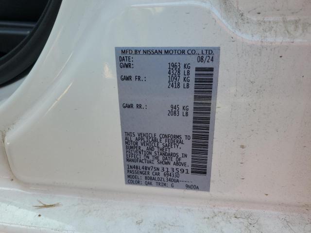 2025 NISSAN ALTIMA S 1N4BL4BV7SN313591