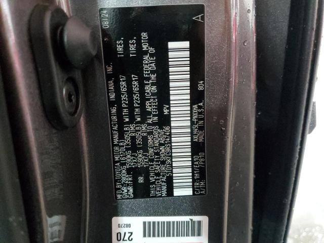 2024 TOYOTA SIENNA XLE 5TDYSKFC9RS147406