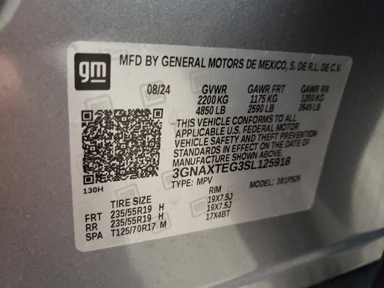 CHEVROLET EQUINOX RS