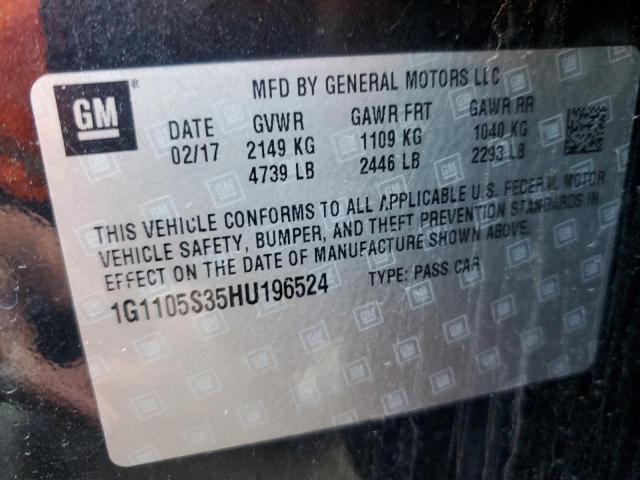 2017 CHEVROLET IMPALA LT - 1G1105S35HU196524