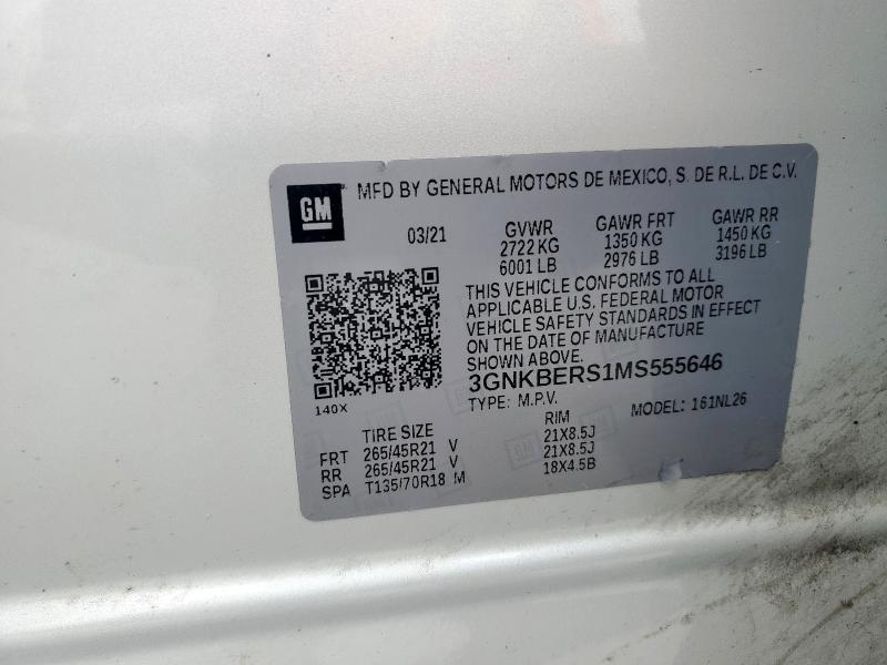 2021 CHEVROLET BLAZER RS 3GNKBERS1MS555646