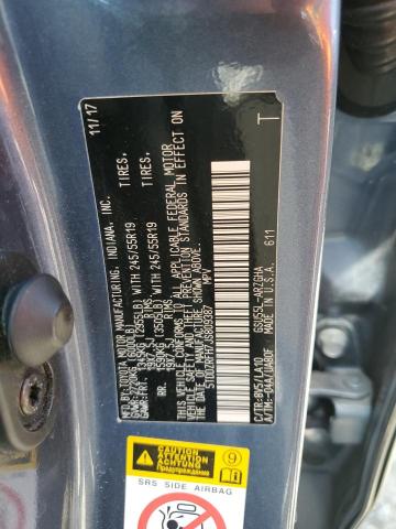 2018 TOYOTA HIGHLANDER - 5TDDZRFH7JS809387