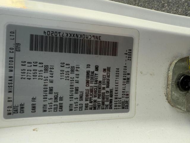 2019 NISSAN NV200 2.5S 3N6CM0KNXKK710204