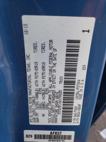 2019 TOYOTA TUNDRA CRE - 5TFDY5F1XKX799285