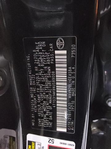 2022 TOYOTA CAMRY NIGH 4T1S31AK8NU589008