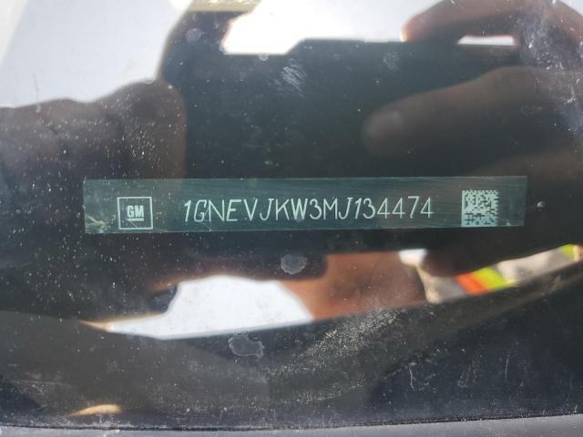 2021 CHEVROLET TRAVERSE R 1GNEVJKW3MJ134474