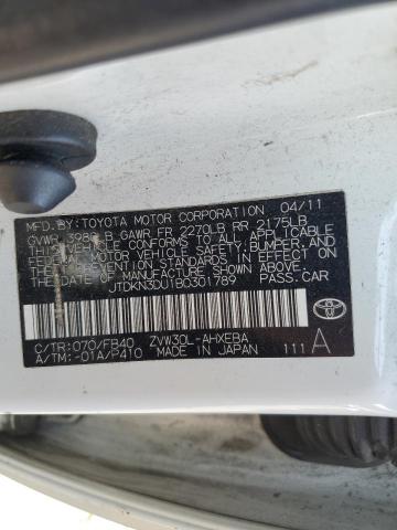2011 TOYOTA PRIUS - JTDKN3DU1B0301789