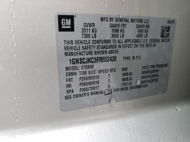 2015 CHEVROLET SUBURBAN C - 1GNSCJKC3FR652426