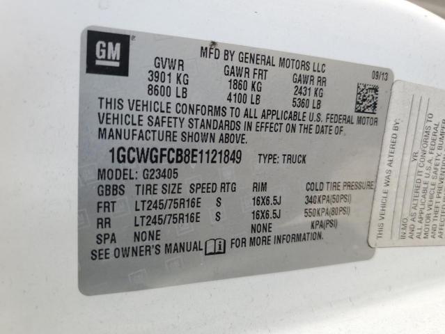 2014 CHEVROLET EXPRESS G2 #3303002637