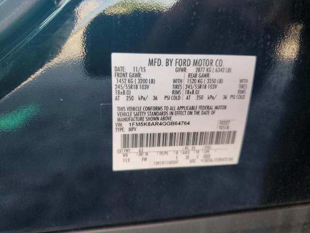 2016 FORD EXPLORER P - 1FM5K8AR4GGB64764