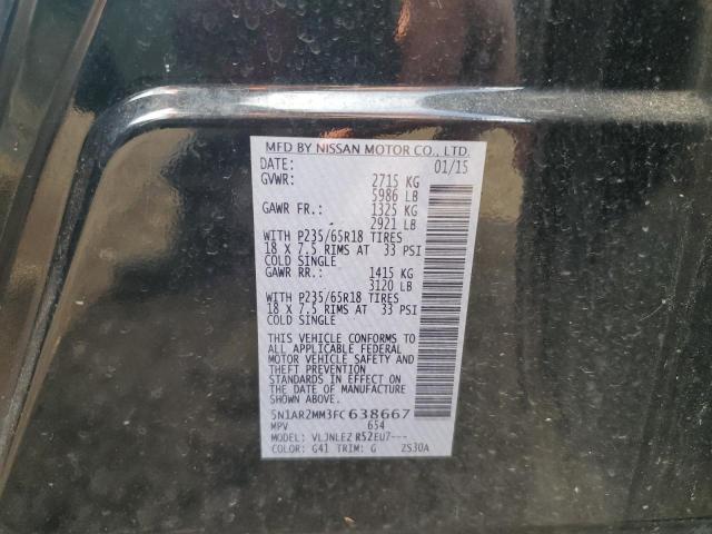 2015 NISSAN PATHFINDER 5N1AR2MM3FC638667