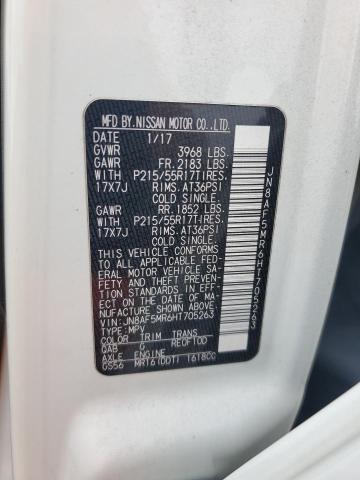2017 NISSAN JUKE S JN8AF5MR6HT705263