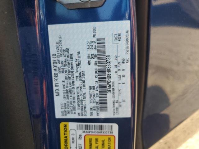 2017 FORD FUSION SE - 3FA6P0HD8HR333738