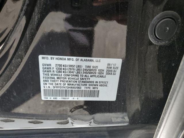 2017 ACURA MDX SPORT 5FRYD7H73HB002063