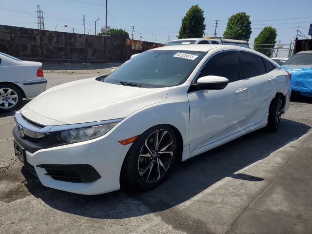 HONDA CIVIC LX 2018 white  gas 19XFC2F59JE034592 photo #1