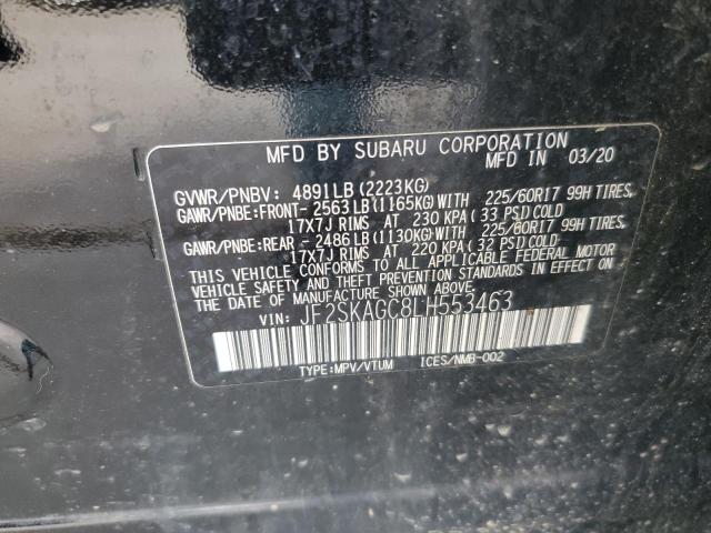 2020 SUBARU FORESTER P - JF2SKAGC8LH553463