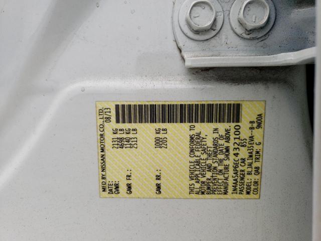 2014 NISSAN MAXIMA S - 1N4AA5AP6EC432100