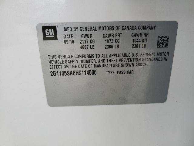 2017 CHEVROLET IMPALA LT - 2G1105SA6H9114506