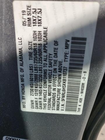 2019 HONDA ODYSSEY EX 5FNRL6H5XKB110737
