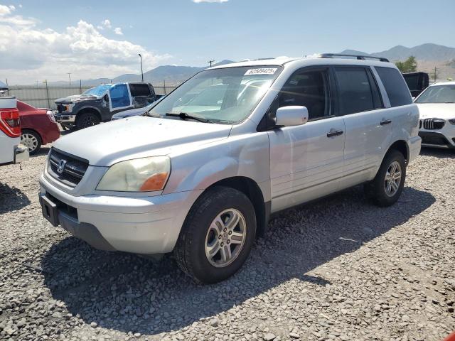 HONDA PILOT EX 2003 gray  gas 2HKYF18463H571613 photo #1