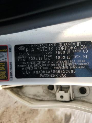 2016 KIA RIO LX - KNADM4A38G6652696