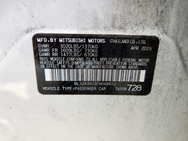 2015 MITSUBISHI MIRAGE DE ML32A3HJ3FH048822
