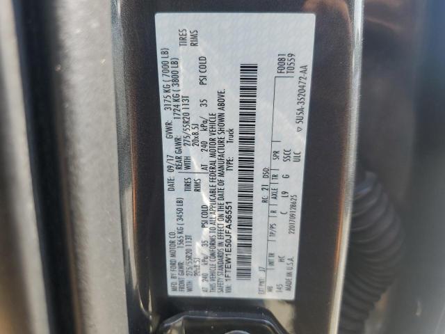 2018 FORD F150 SUPER - 1FTEW1E50JFA56551